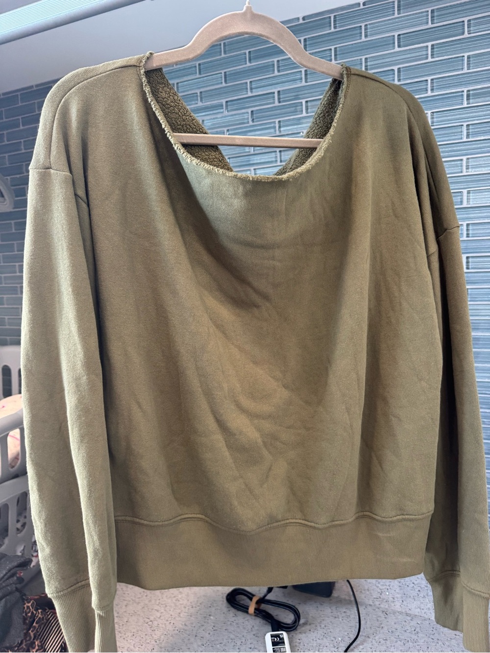 Carbon38 Olive Green Crewneck Sweater